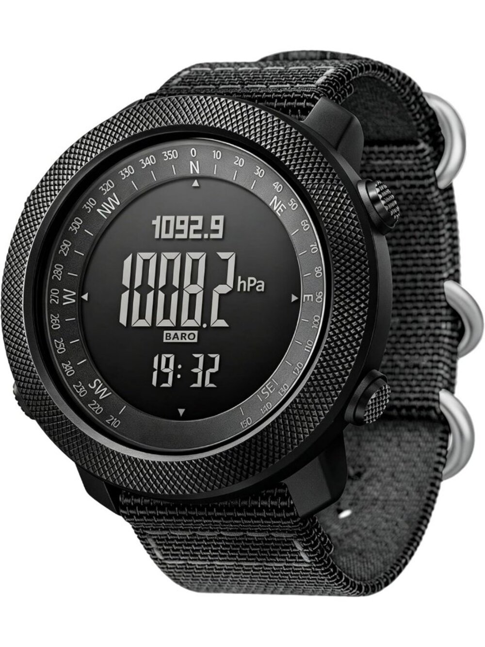 Men's Military Tactical Digital Watch - 50mm Large Face, Waterproof & Durable